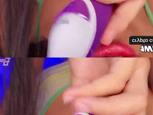 Uma morena sedutora realiza um atendimento especial de corte de cabelo e roleplay ASMR virtual.