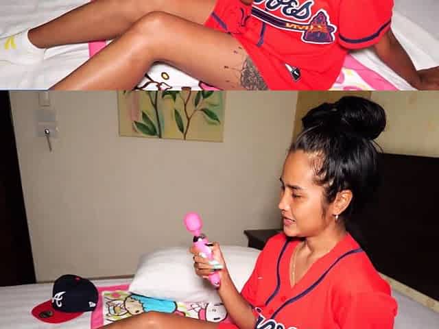 Big ass Thai MILF masturbation and fuck
