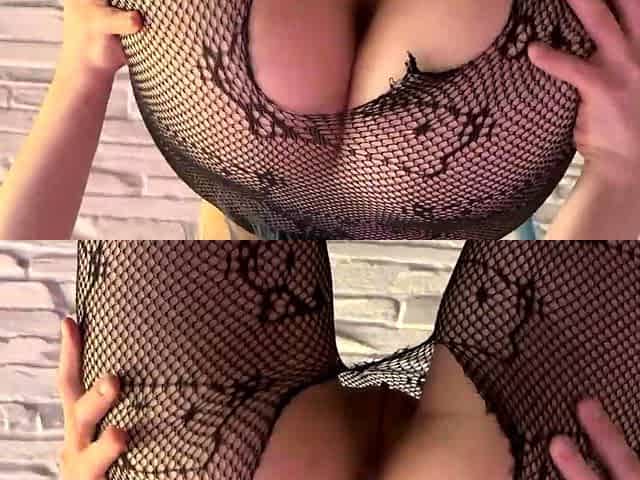 Blue Hair Busty Stepsister In Pantyhose Anal Fucked