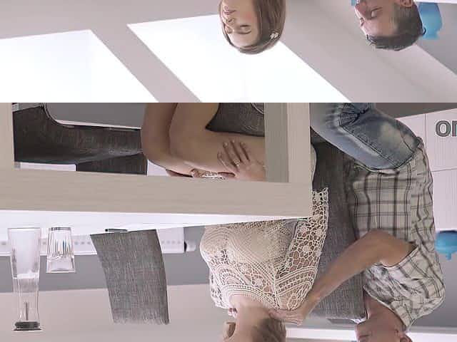 OLD4K. Daddy erupts cum on pubis of young seductive student Marina Visconti