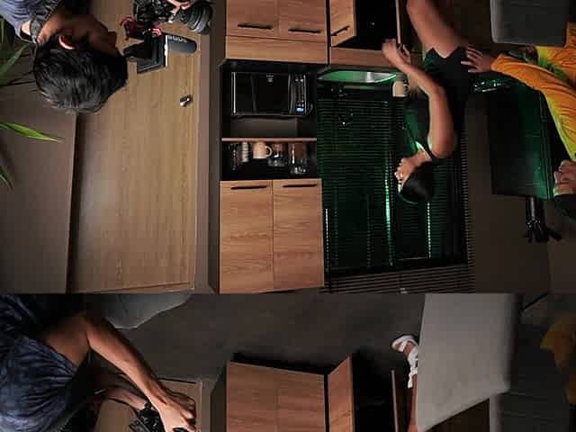 Behind the Scenes! Horvex Fucks His Big Ass Sister-in-law in the Kitchen