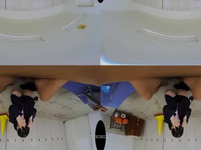 Charming asian temptress arousing VR video