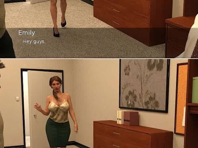 Project hotwife - gameplay - roleplay - taboo - pair do sex in office caught by stranger