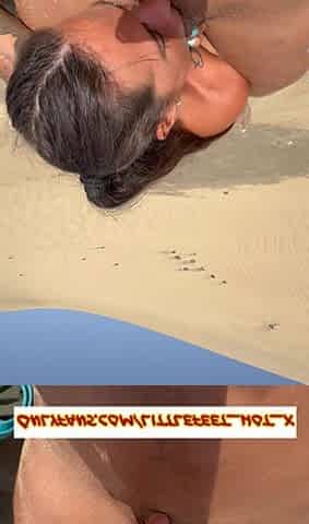 On The Desert, I Do A ORAL JOB To A Muscle Hunk? That guy Give Me Your Cum