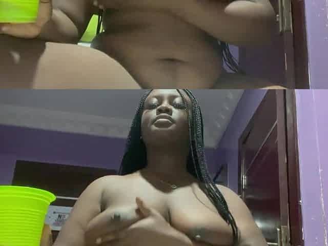 Black solo masturbation