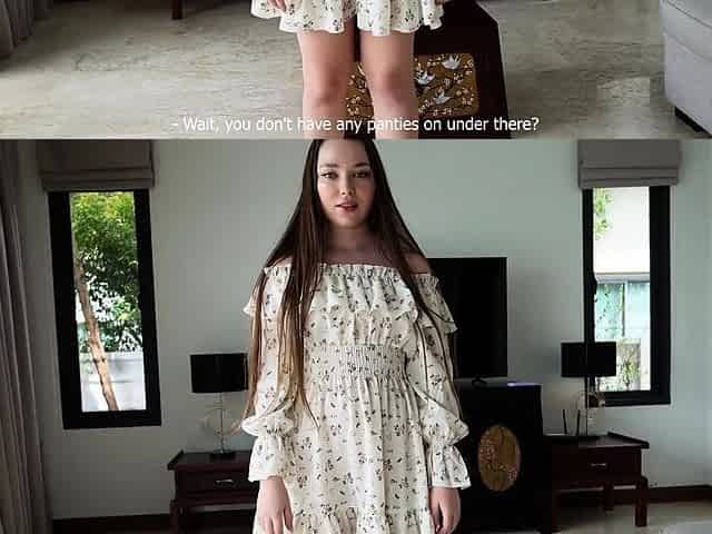 She Tried On A Sexy Dress And Got Fucked Hard At Home