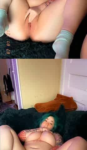 Busty Amateur Babe Masturbates her Pussy