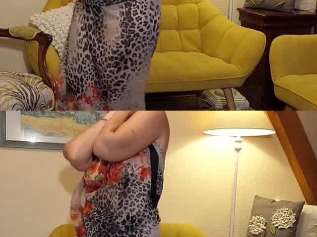 Beautiful Blonde Mature Wife Enjoys Sex on Sofa