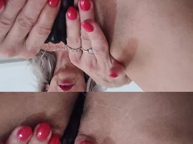 Watch My Clever Fingers with Red Nail Polish