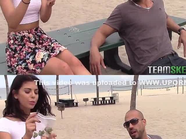 Beautiful Tiny Brazilian Gets Fucked By A Tall Muscle - Gina Valentina And Karlo Karrera