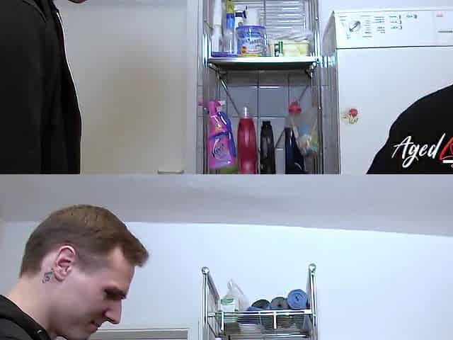 Blond is sharing jock with aged Stepmom