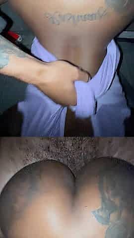 Chubby butt ass get pounded in the backseat
