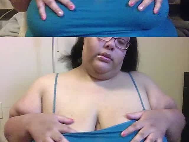 Fat Slut Loves Playing with Her Tits!