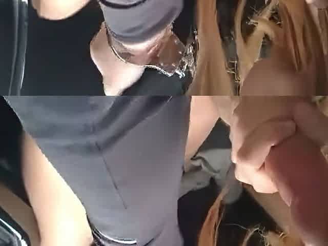Cum Addicted Brunette Gives Hot Pov Blowjob In The Car