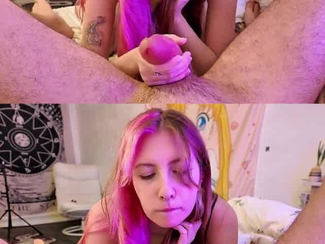 Succubus Tattoo Curse Makes Russian Girl Insanely Slutty - Blow job, Butt Licking & Cowgirl Ride in Ebony Suit!