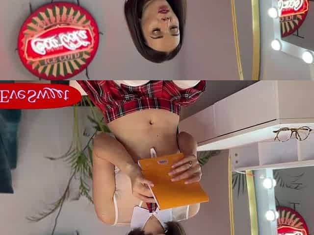 Blameless College Cutie Eve Pleasing Shows U How Soaked Her Twat Is POV Solo