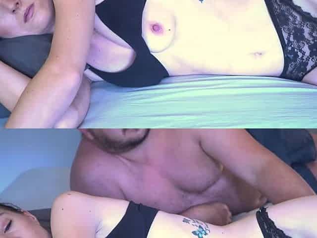 Stepdad destroys his petite stepdaughter's pussy and leaves a creampie there