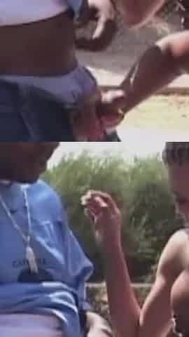 Two Ebony Girls Are Taking Turns in Getting a Piece of Dick for an Anal