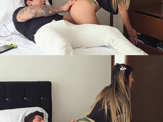 Stepdad tries my vagina for the 1st time! That guy cums on me!