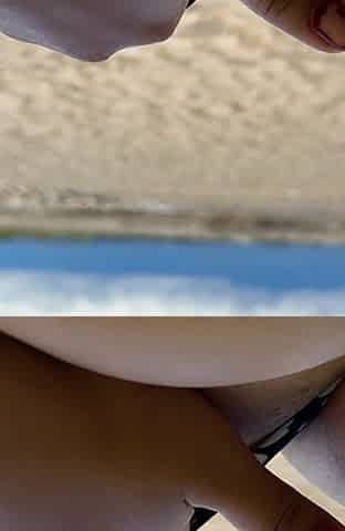 I Like to Touch Myself Until I Reach Orgasm on the Beach While Being Watched