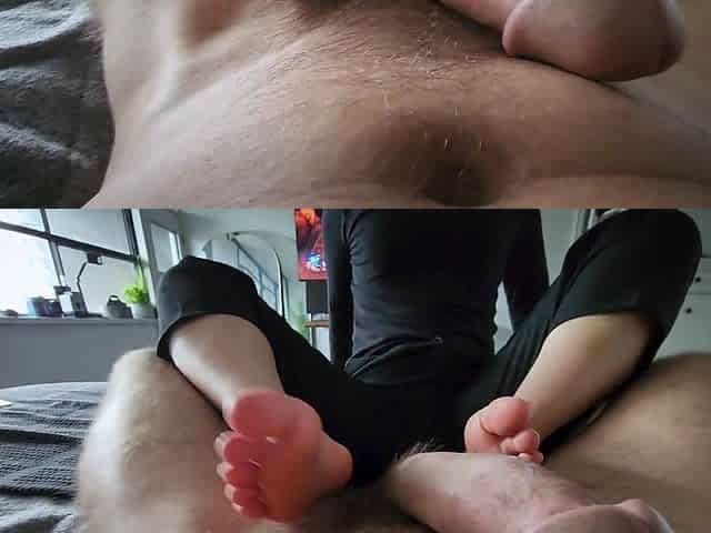 Korean Cutie's Footjob Fantasy: From Couch to Bath