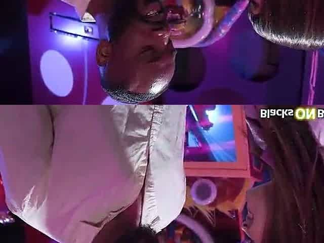 Small gf banged by bbc in public arcade