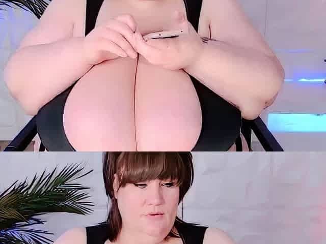 Busty brunette with big boobs rides cock