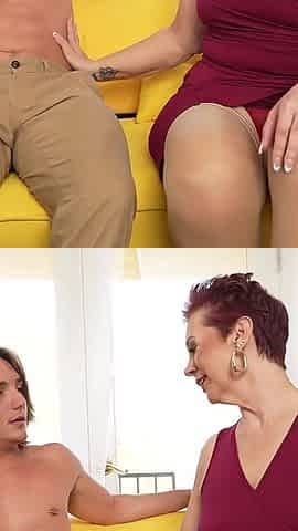 AuntJudysXXX - Mature Redhead MILF Ruby Lynne Fucks Her Stepson's Friend
