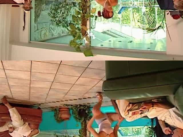This Youthful Redhead Enjoys a double penetration with two Old Males