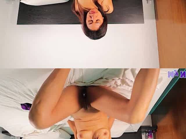 Nina playing with her anal-plugs