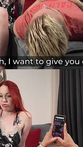 Step Mom Facesits Stepson on Couch for Pussy Licking Lessons