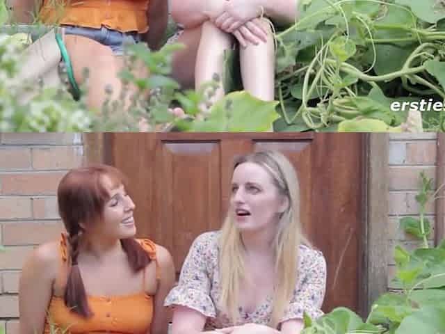 Sexy Babes Have Lesbian Sex Outside