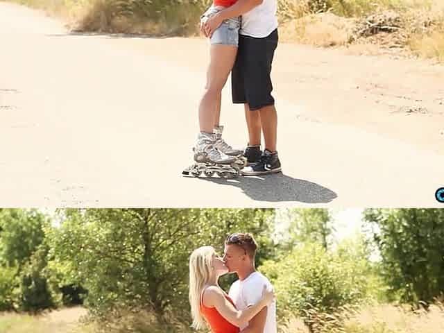 Its a very romantic outdoor date but that skillful anilingus belongs in a hotel