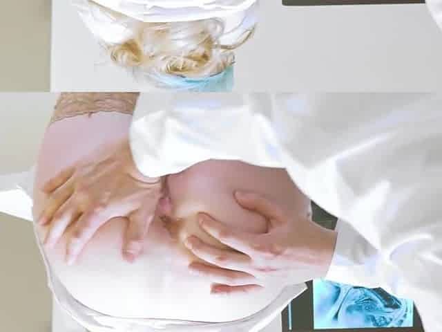 Slutty Doctor Eats Snatch and Pounds Nurse in Gloves to Climax