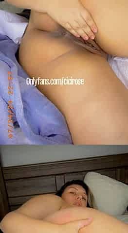 Amateur striptease and Solo masturbation