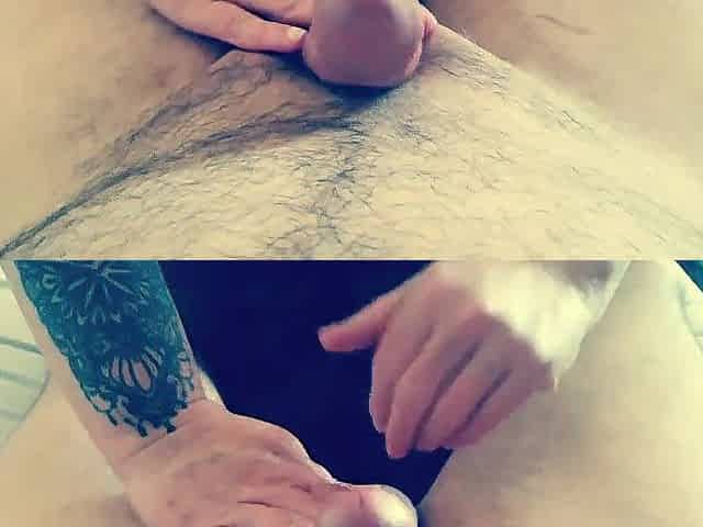 Amateur rod oiled massage