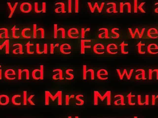 Mrs Older Feet Teasing Her Ally