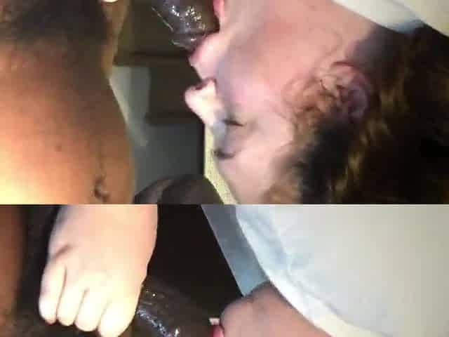 thick butt stepsister gives me sloppy oral job with her pink schlong sucking lips