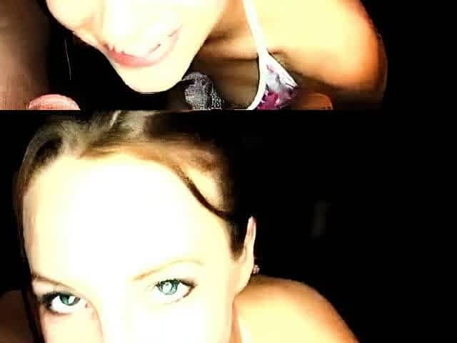 Cute brunette young hookup amateur teen blowjob
