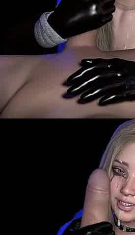 Busty Blonde Babe Point of View Handjob - Eye Contact Facial