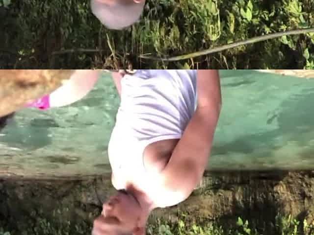 We are caught fucking in the river????