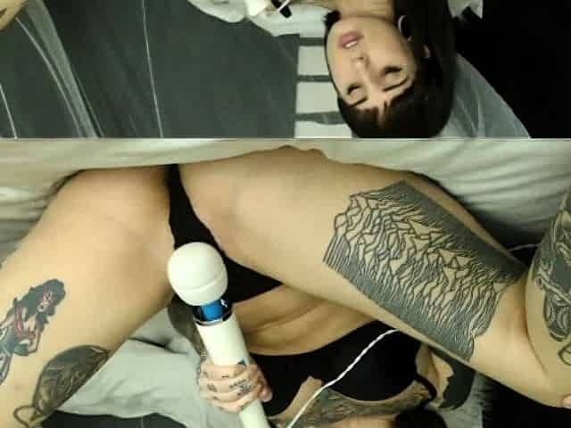 Lovely Amateur teen brunette masturbating outdoor