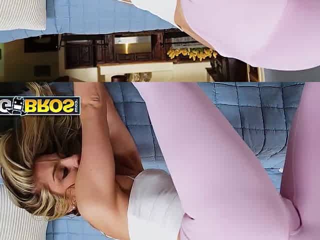 BANGBROS - Breathtaking Cheerleader Kait Turns A Stretching Session Into A Steamy Pont of time With Her Stepdad
