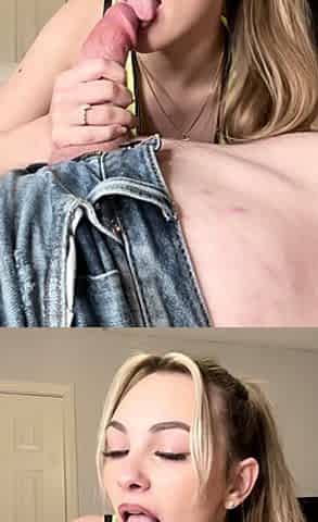 Hot blonde and redhead give hardcore pov blowjob