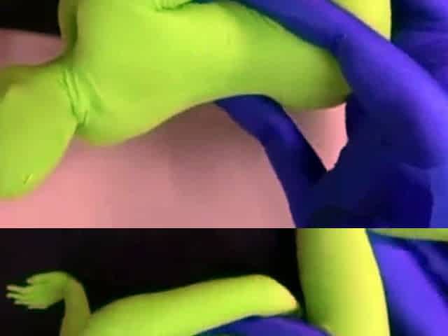 Gabrielle has nylon fetish while toying