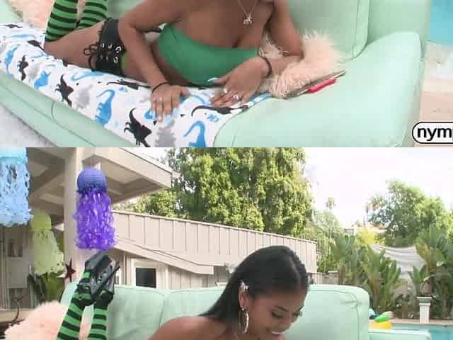 NYMPHO Black bombshell Nia Nacci gets butt banged