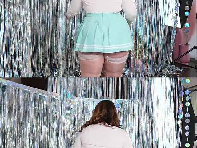 Curvy Content Creator Bea York Cleans Up After Photoshoot with Titties Out