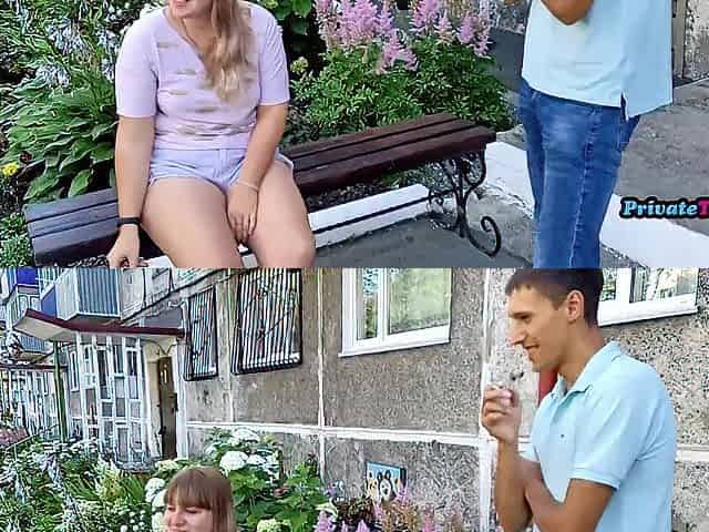 Russian Fat gets intensive screw in by stranger
