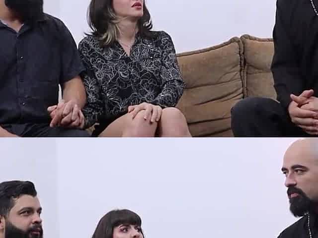 Cuckold watching fake priest screwing his wife's booty promising miraculous gestation