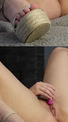 Horny Nerd Making Her Self Cum Before a Tinder Date